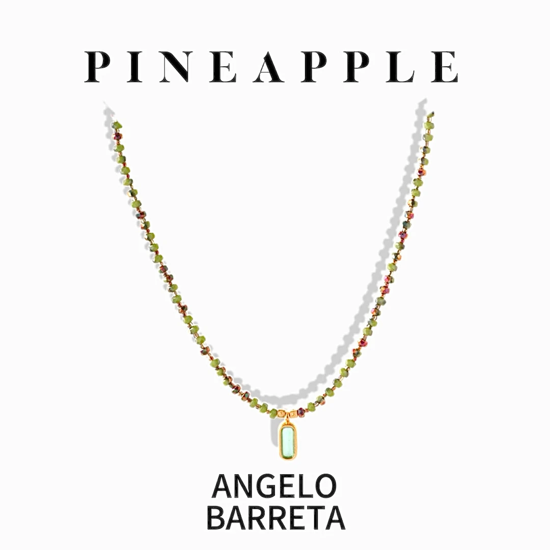 合金项链 菠萝中古ANGELO BARRETA项链LK8370