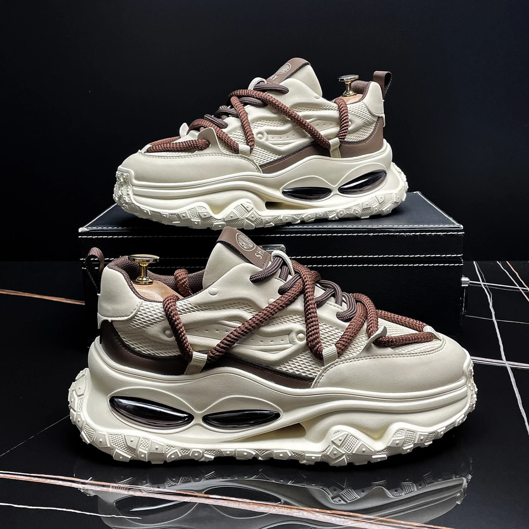 法莎尼亚老爹鞋男款秋季新款厚底增高男鞋百搭运动休闲鞋跑潮鞋