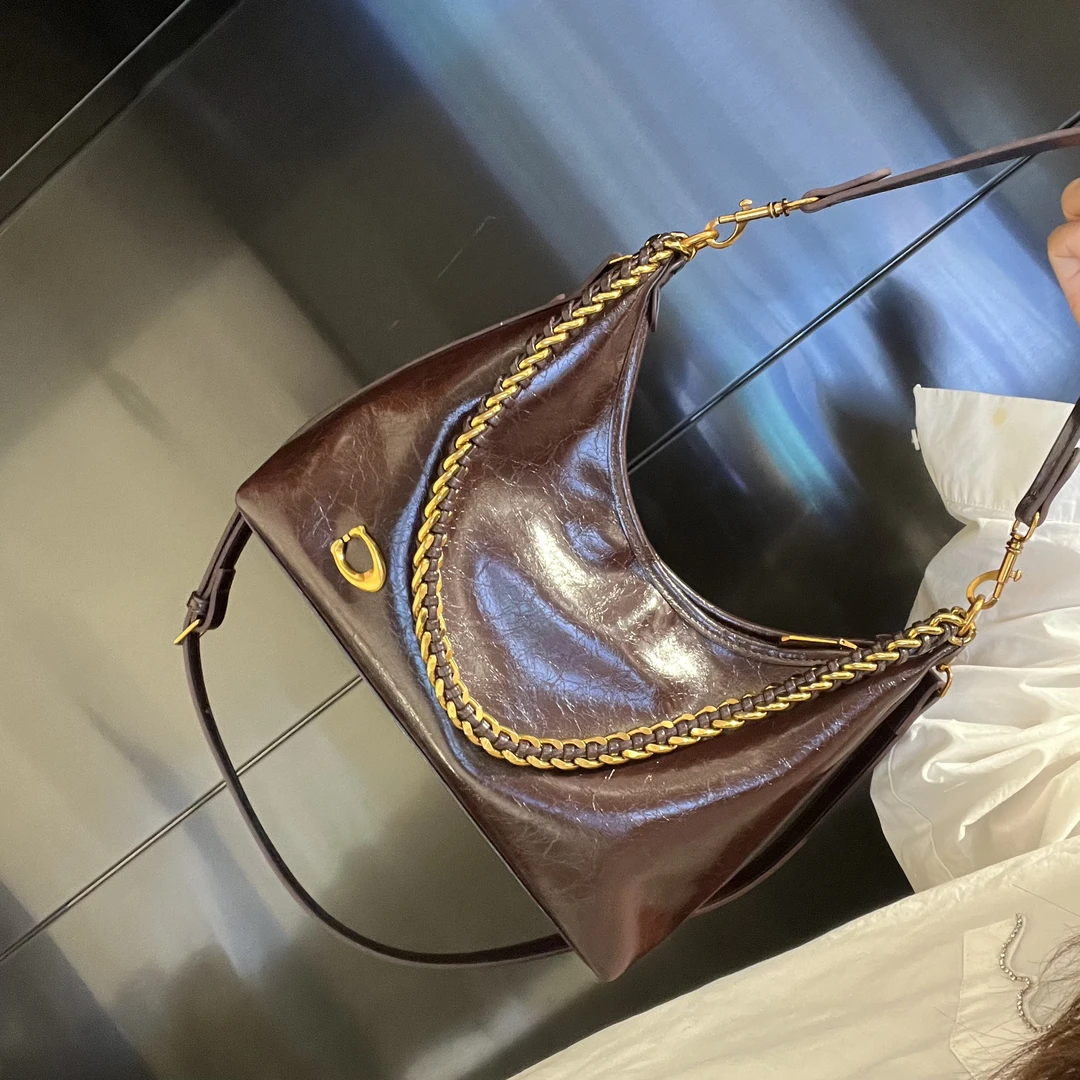 2025新款单肩斜挎包托特包通勤女式腋下包时尚洋气小众百搭轻奢