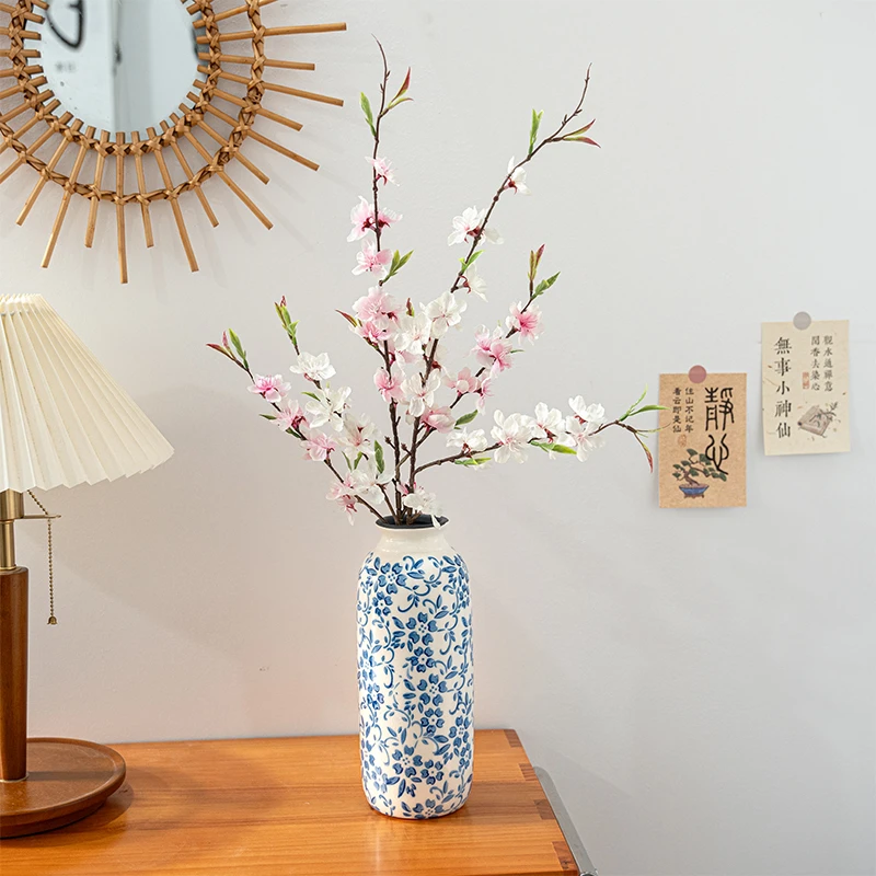 青花瓷陶瓷花瓶摆件客厅插花装饰品高级感轻奢风家居饰品乔迁礼物