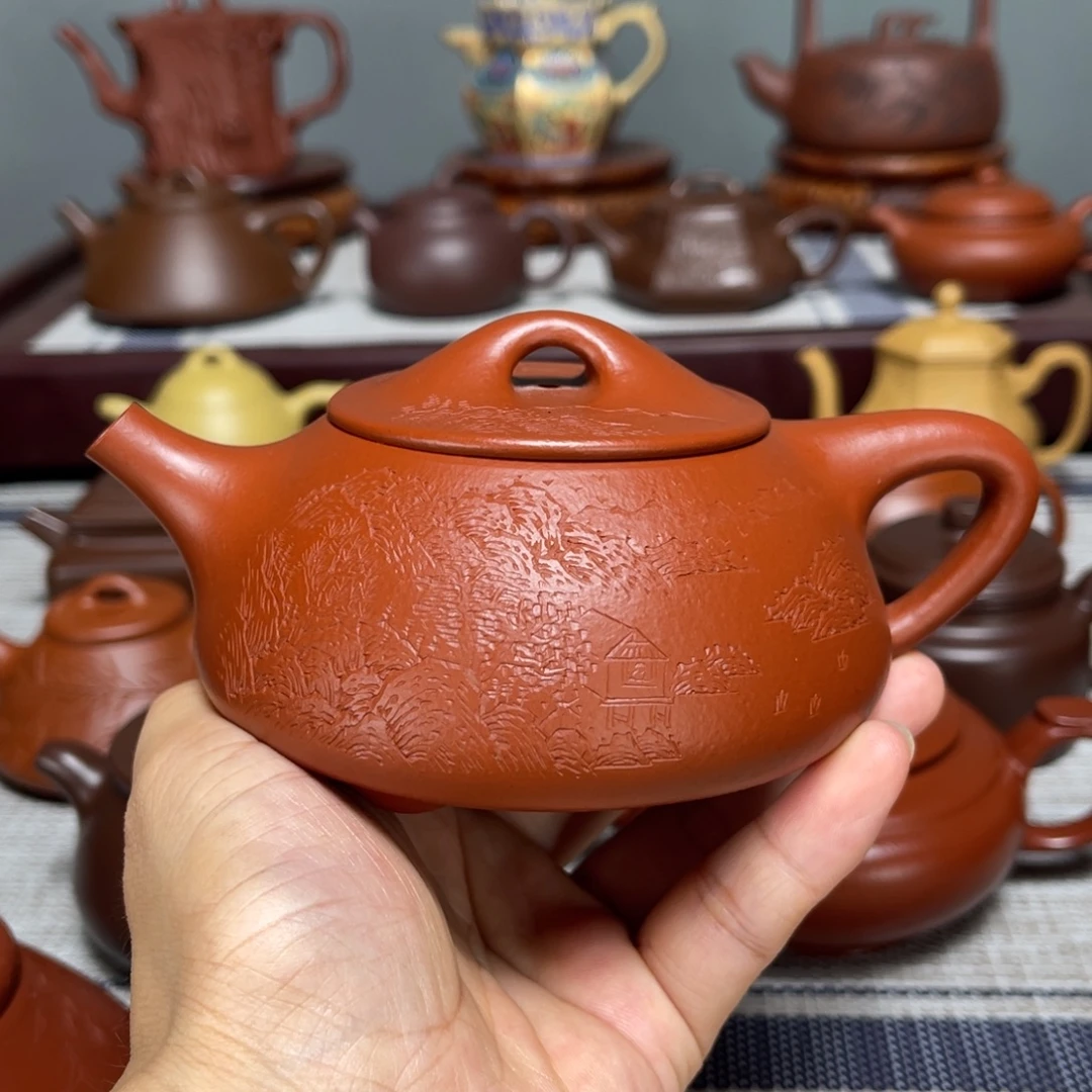 茶壶紫砂全手工制作235cc