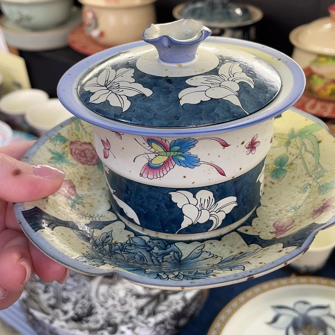 陶景德陶瓷盖碗茶具