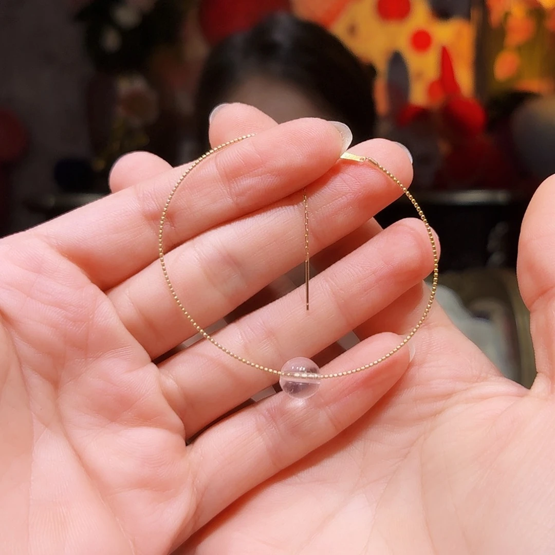 水晶手链18K金镶嵌午*手串