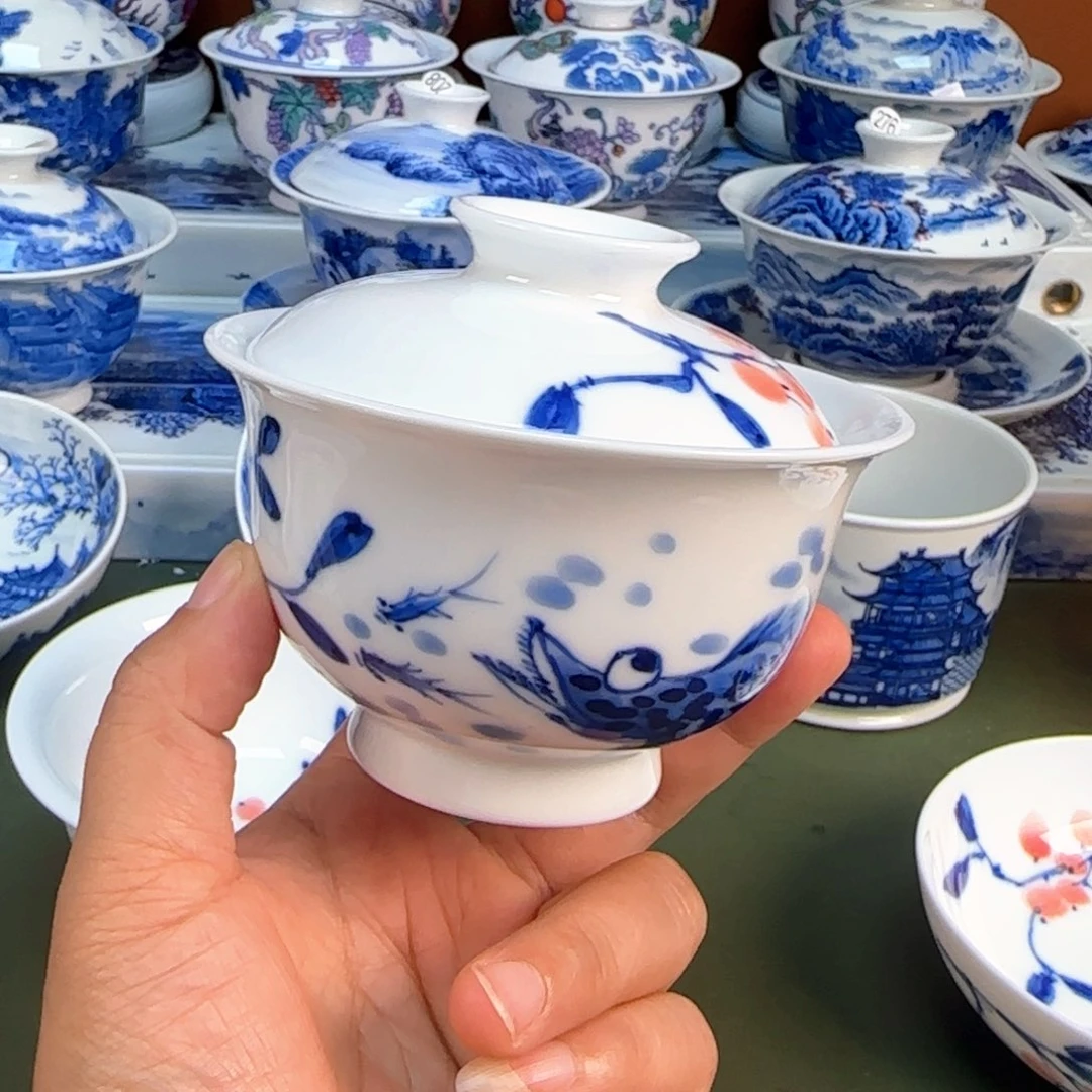 景德镇纯手绘茶具圆圆225