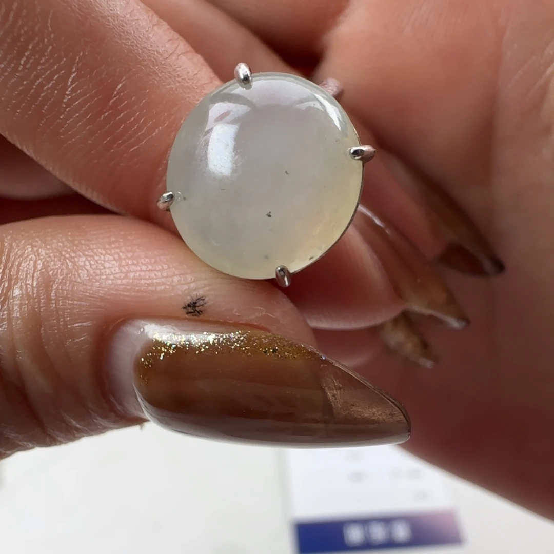 翡翠银S925镶嵌戒指