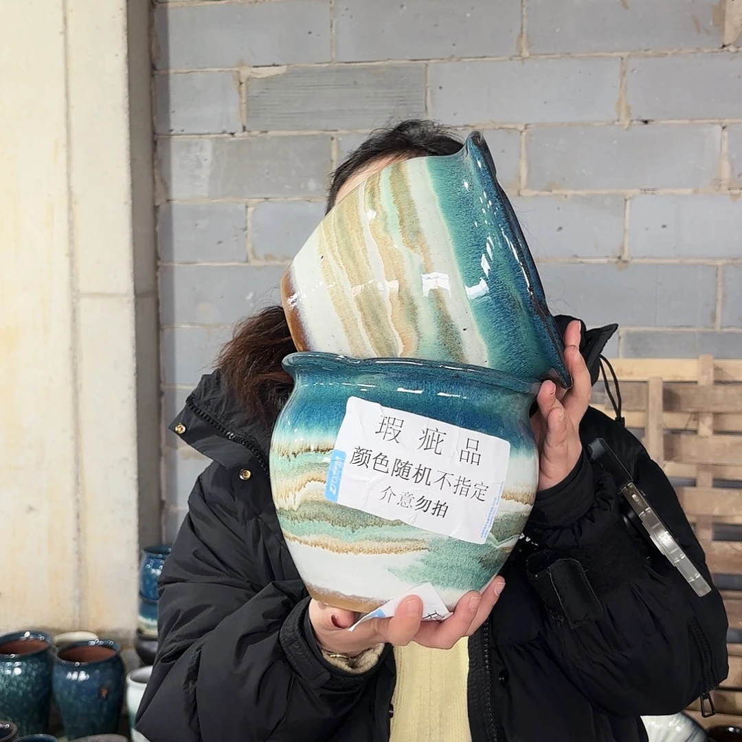 瑕疵两个高18/20红陶