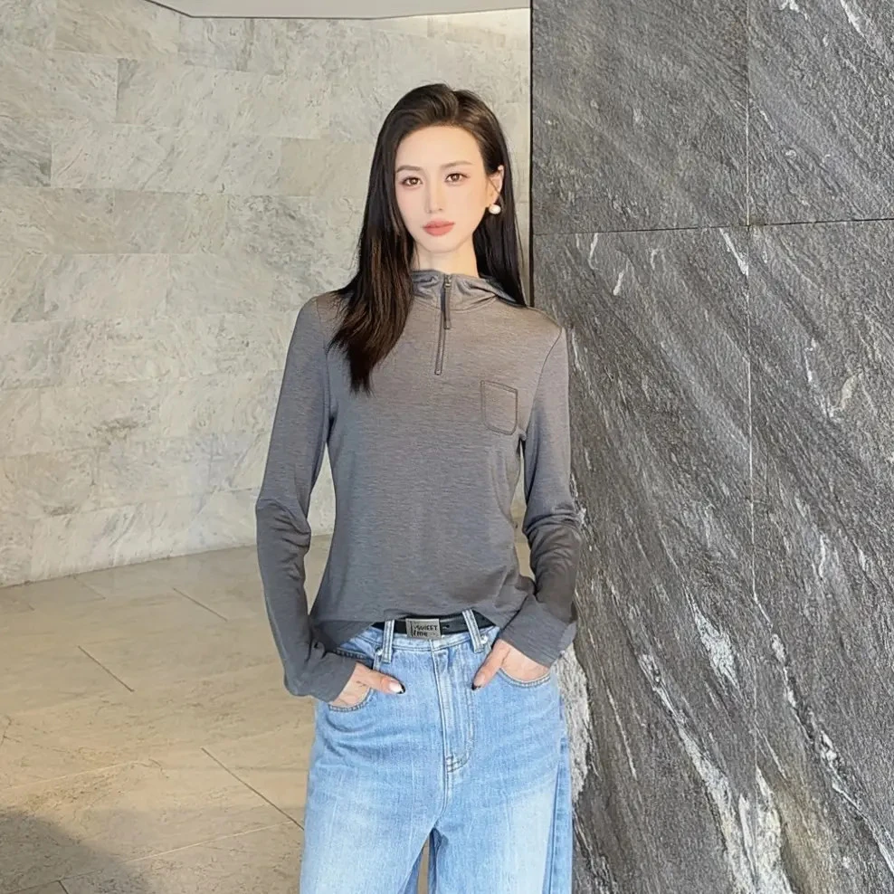 阿玛施休闲百搭秋冬连帽卫衣上衣5300662-42130