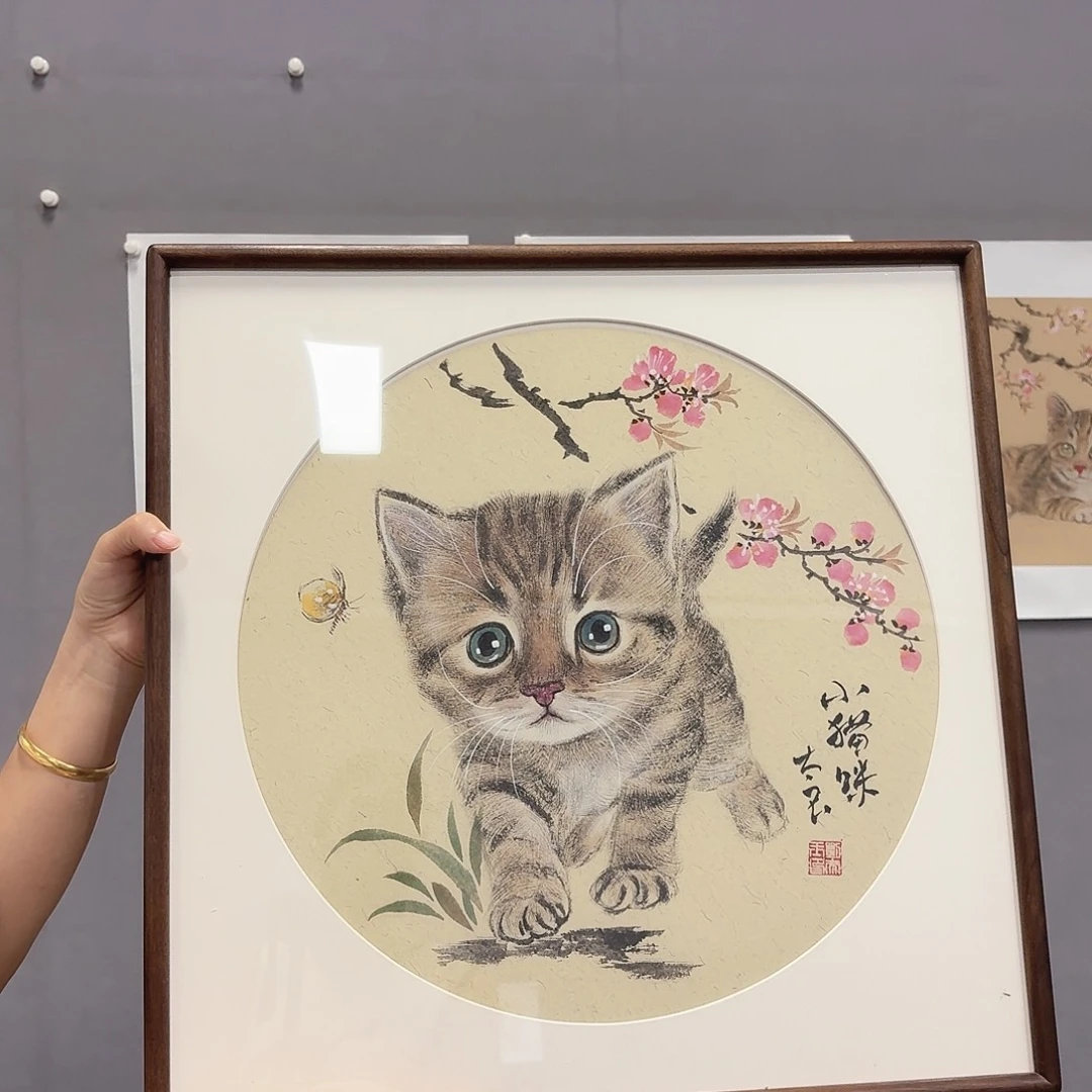 国画亲笔手绘放心去藏