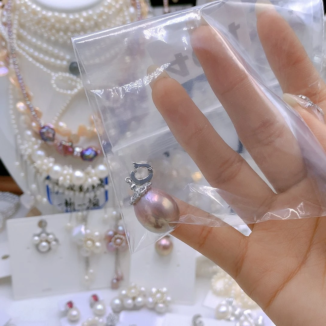 银S925镶嵌耳饰淡水珍珠阿****狗