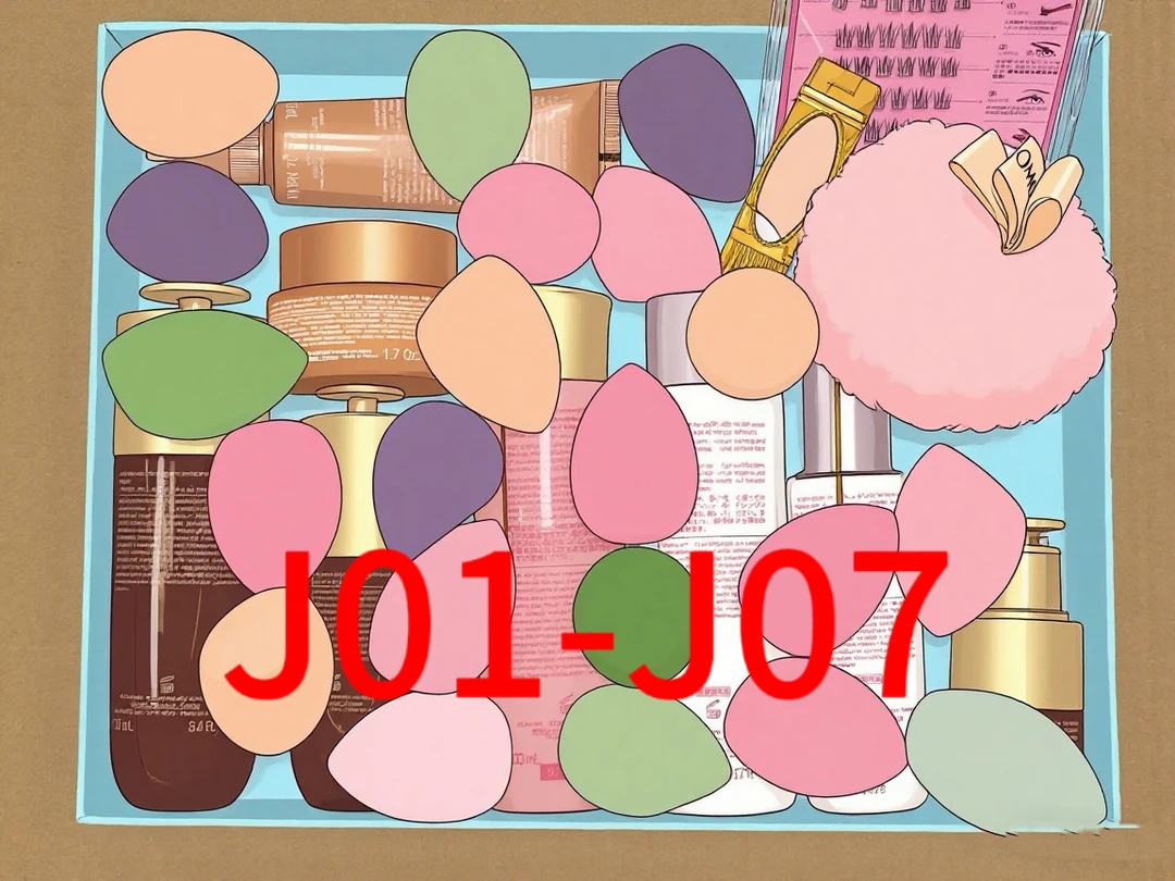 美妆蛋化妆专用护肤尾货直播J01-J07