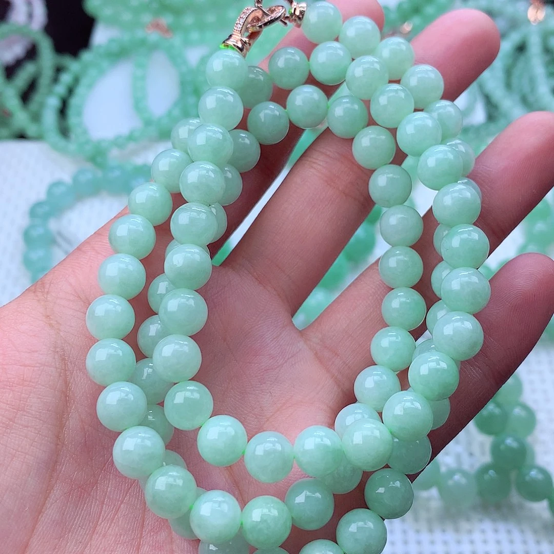 翡翠未镶嵌毛衣链