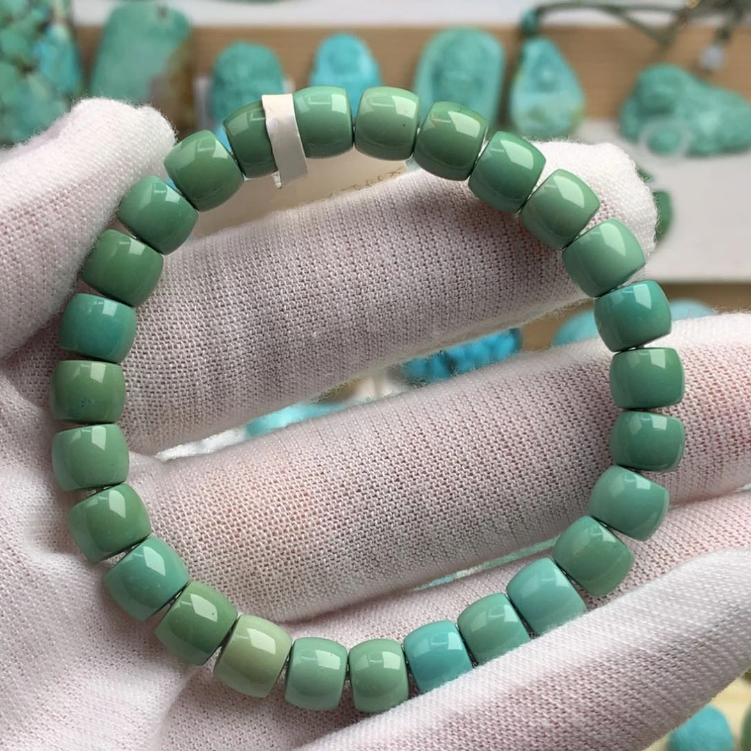 未镶嵌绿松石珠宝奇石7.4毫米