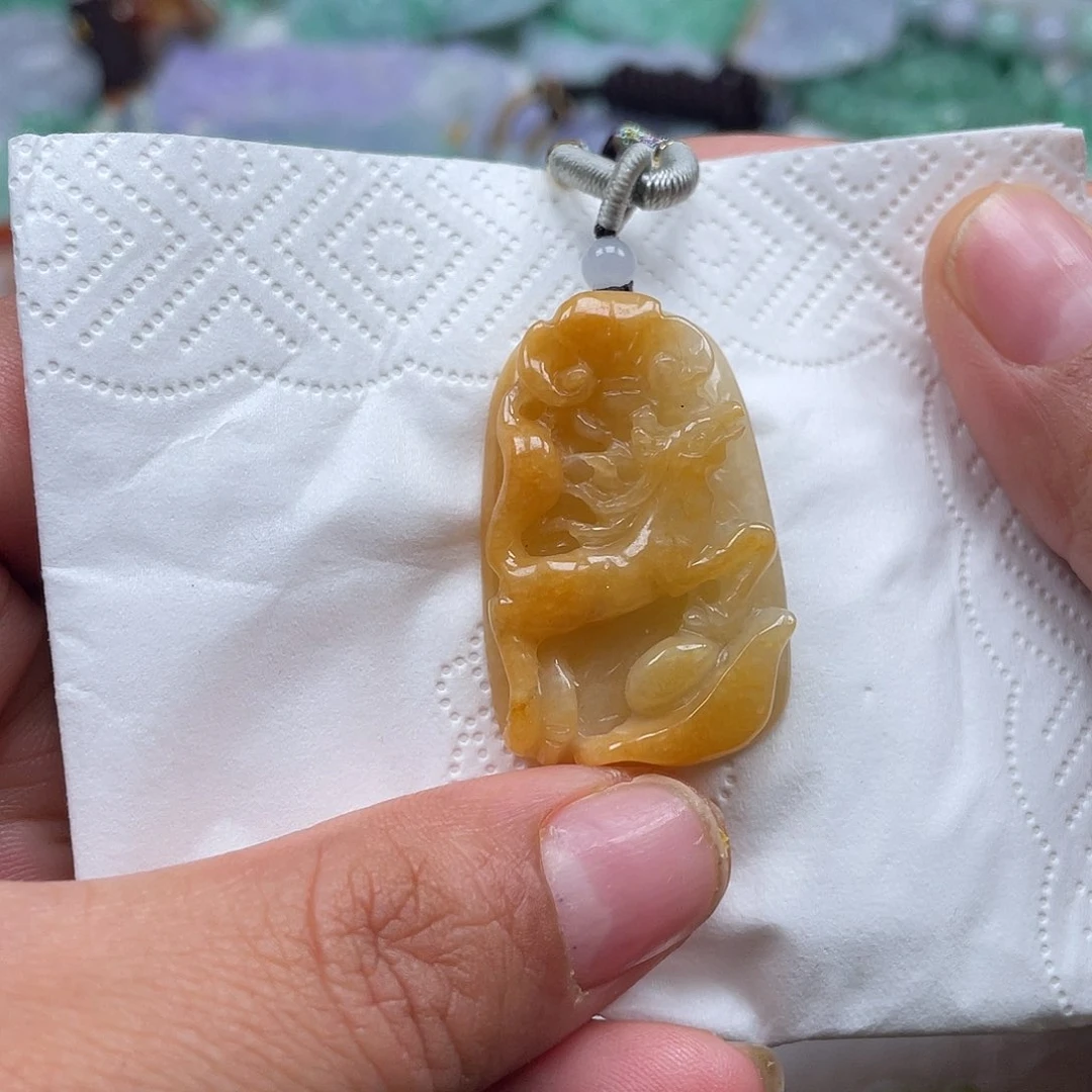 颈饰未镶嵌翡翠翡玉缘翡翠