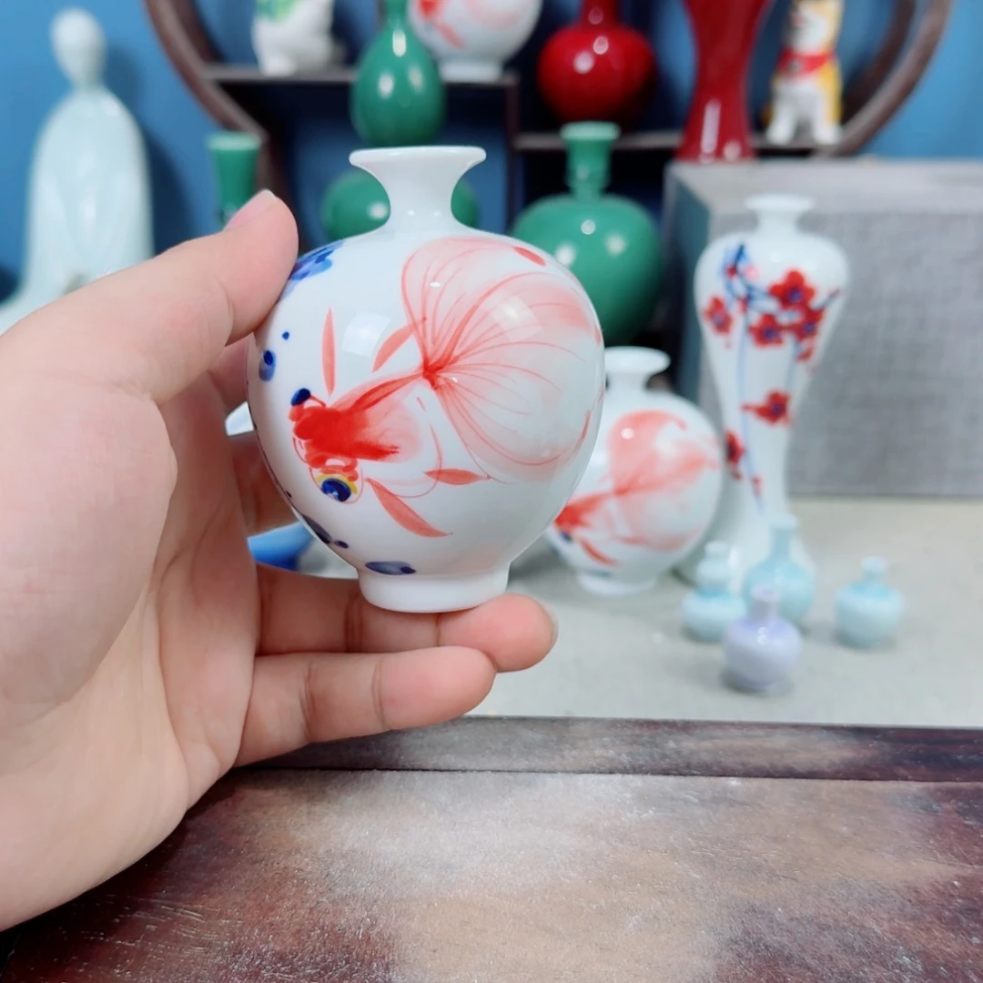 陶瓷手工小花器摆件