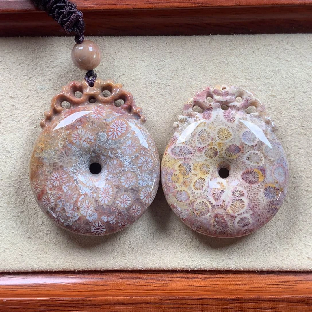 未镶嵌漏100/个，可挑。16硅化珊瑚（珊瑚玉）