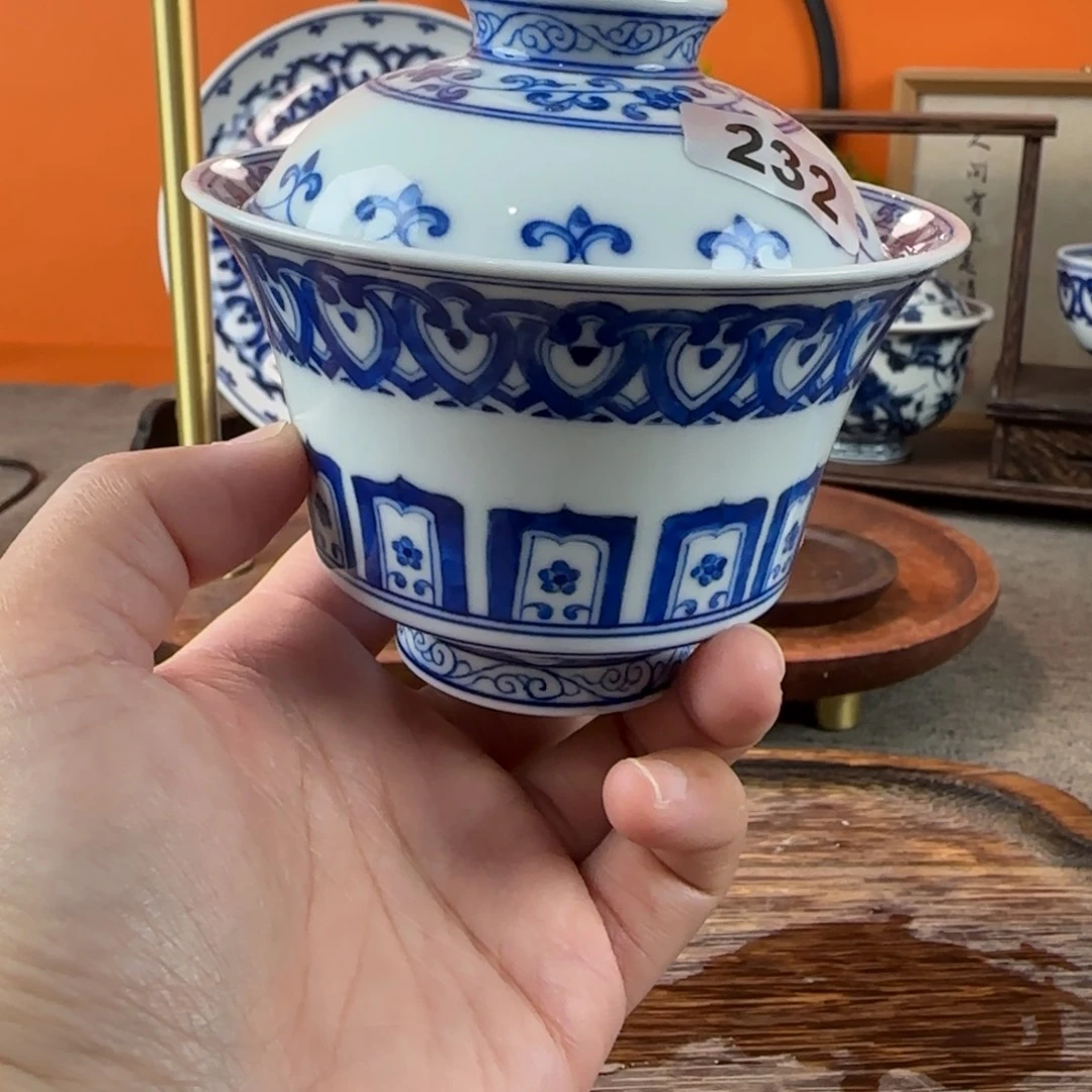 瓷片景德镇手绘青花茶器232