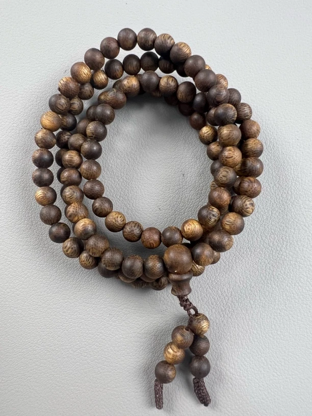 沉香奇楠沉香06规格圆珠多圈手串