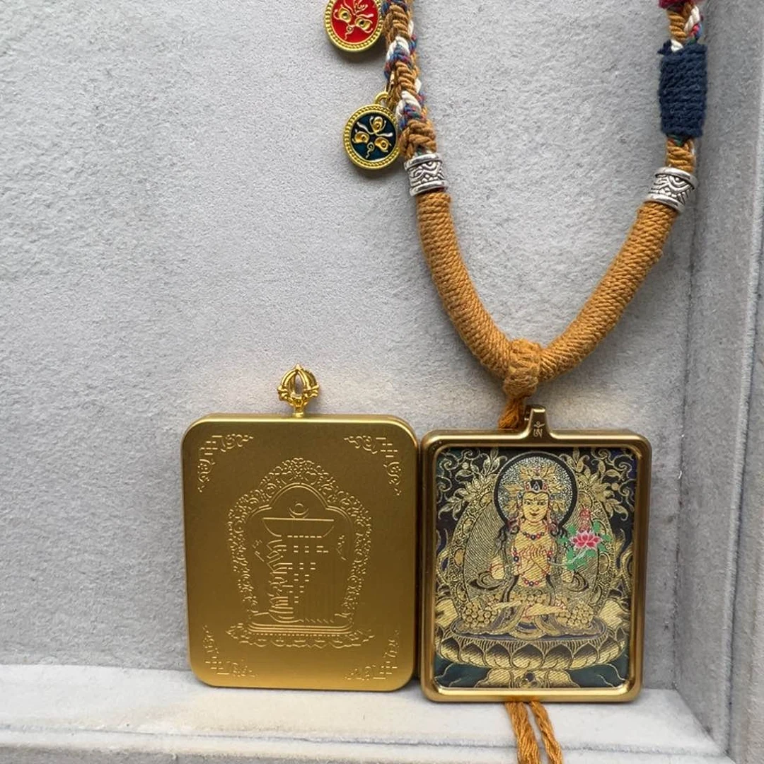 吊坠-**生铜单面大势至绳子10号