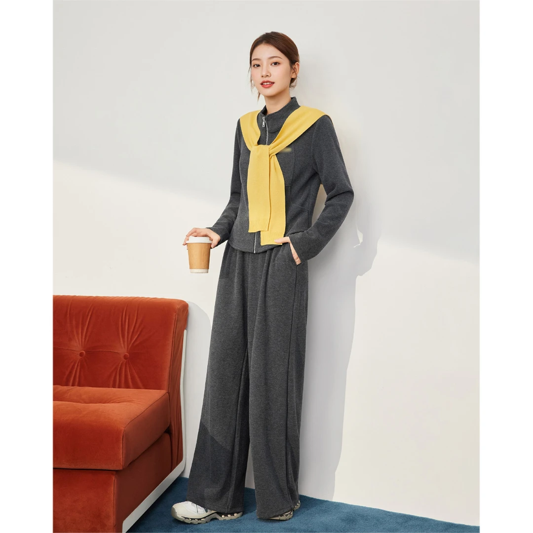 IEF/爱依服2025新款秋季针织休闲运动时尚百搭显瘦上下套裤