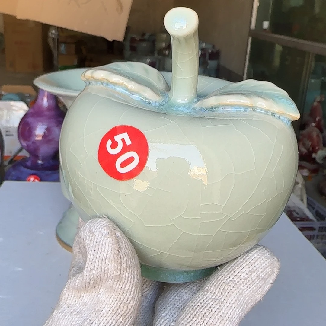 陶摆件郑家钧窑摆件微瑕