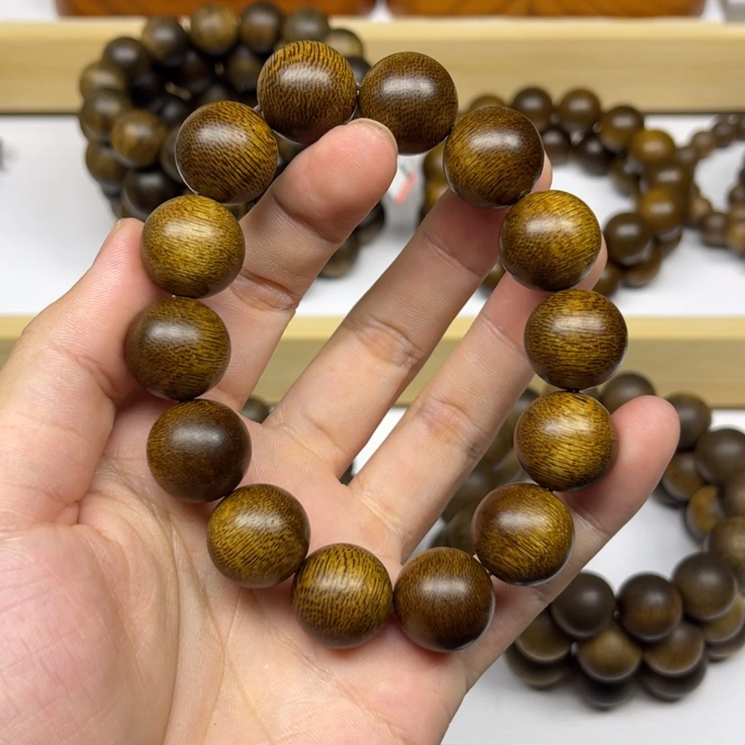 平***。沉香手串越南芽庄黄棋楠1.6