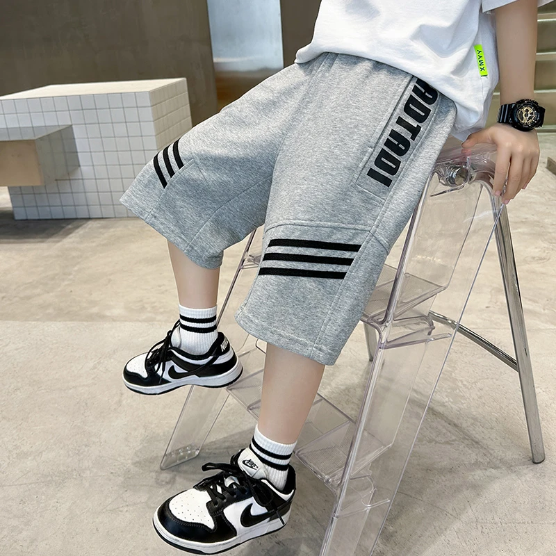 男童中裤五分裤夏装新款中大童裤子韩版运动男孩【DR-2】WG3250