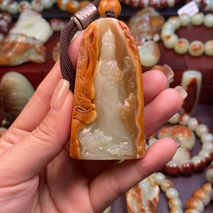 岫岩河磨玉（透闪石质玉）未镶嵌挂件