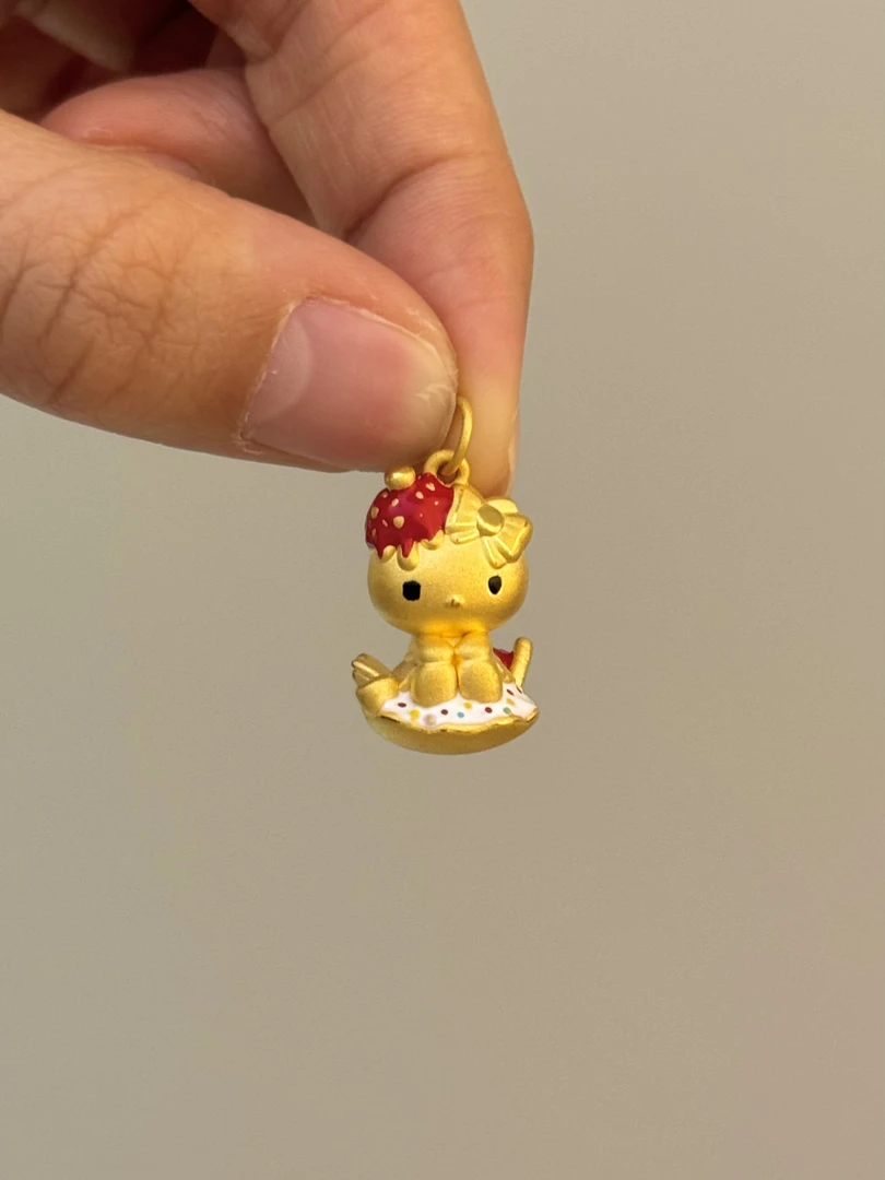 贝贝黄金 足金999 kt冰沙 珐琅彩 吊坠 101