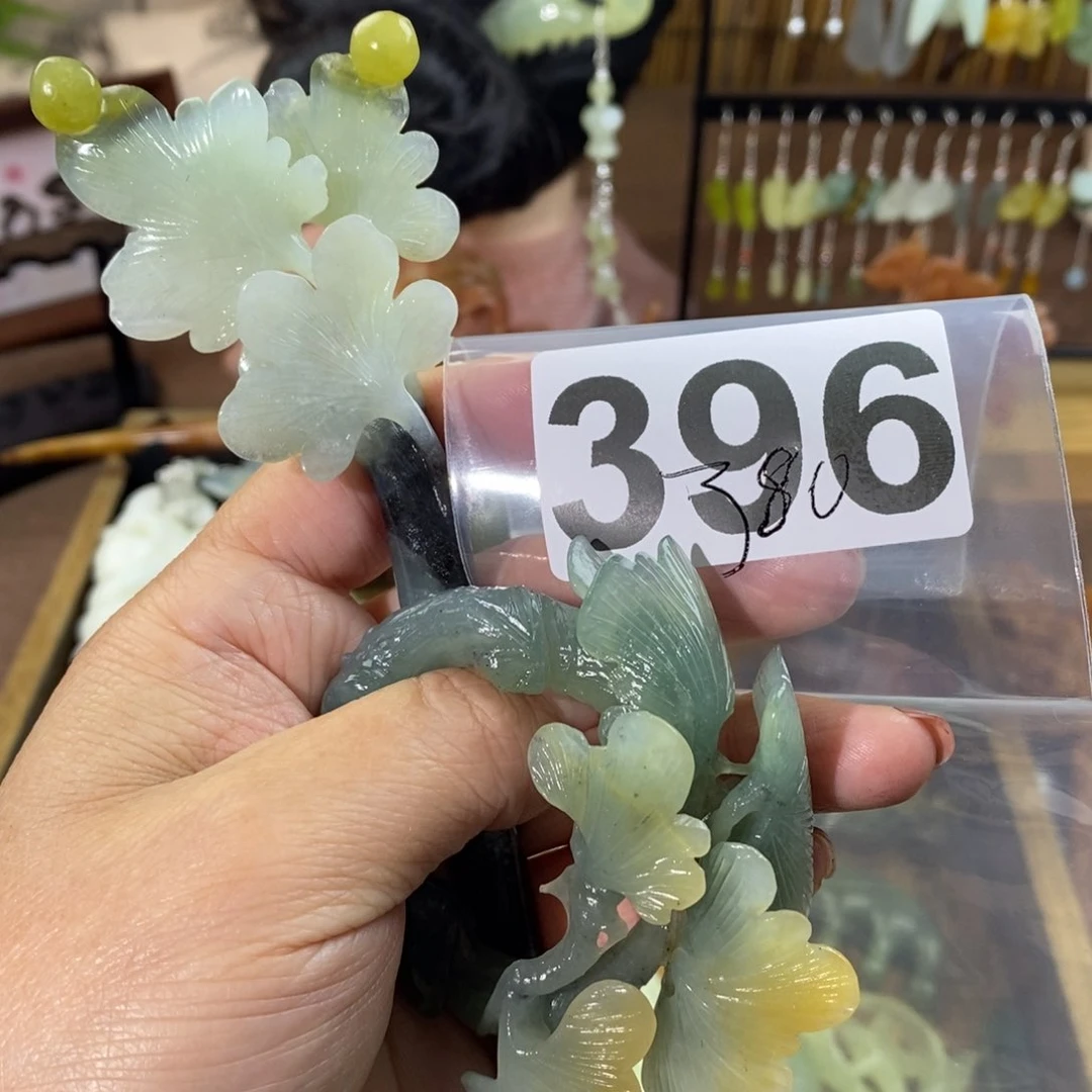 蛇纹石玉玉簪合金c****n