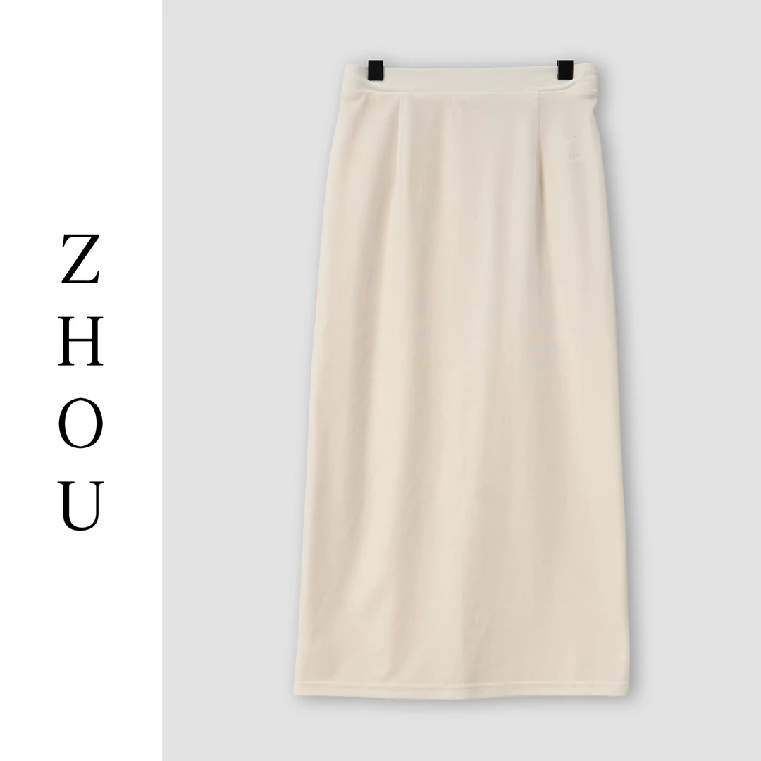（周哥甄选） 米色半身裙-32609