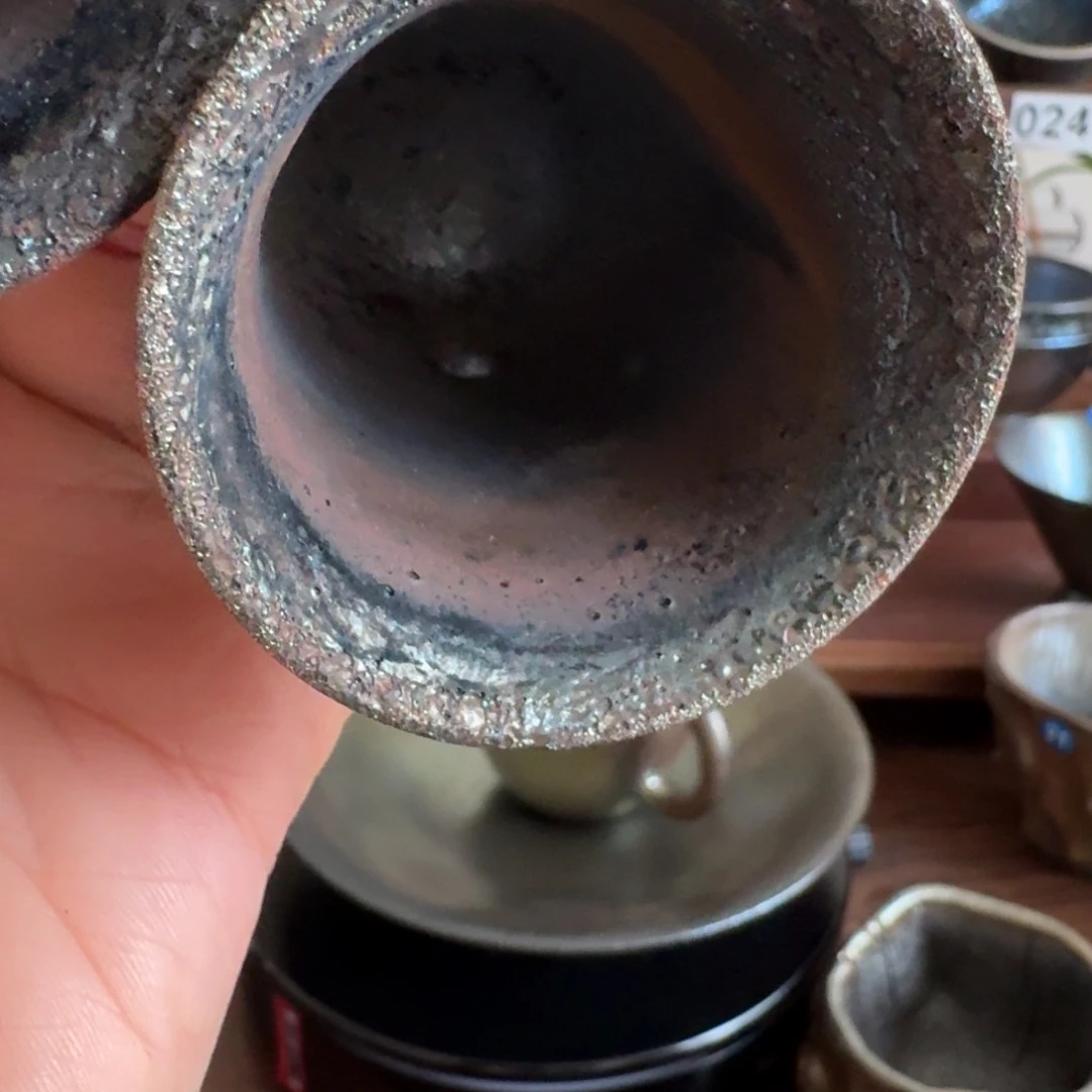 杯双*奶建水紫陶柴烧茶器