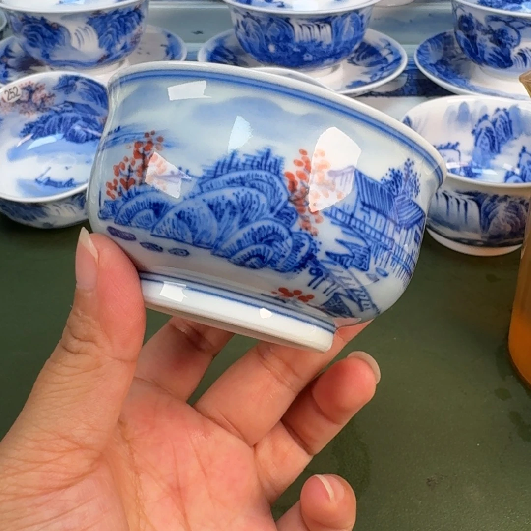 景德镇纯手绘茶具圆圆253