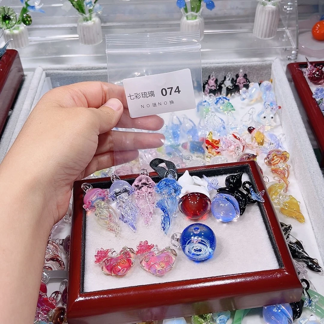 玻璃颈饰74九个挂件