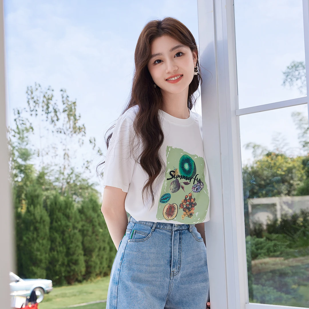 【粉丝专属】X3041299 T恤 香影休闲白搭时尚显瘦夏新款