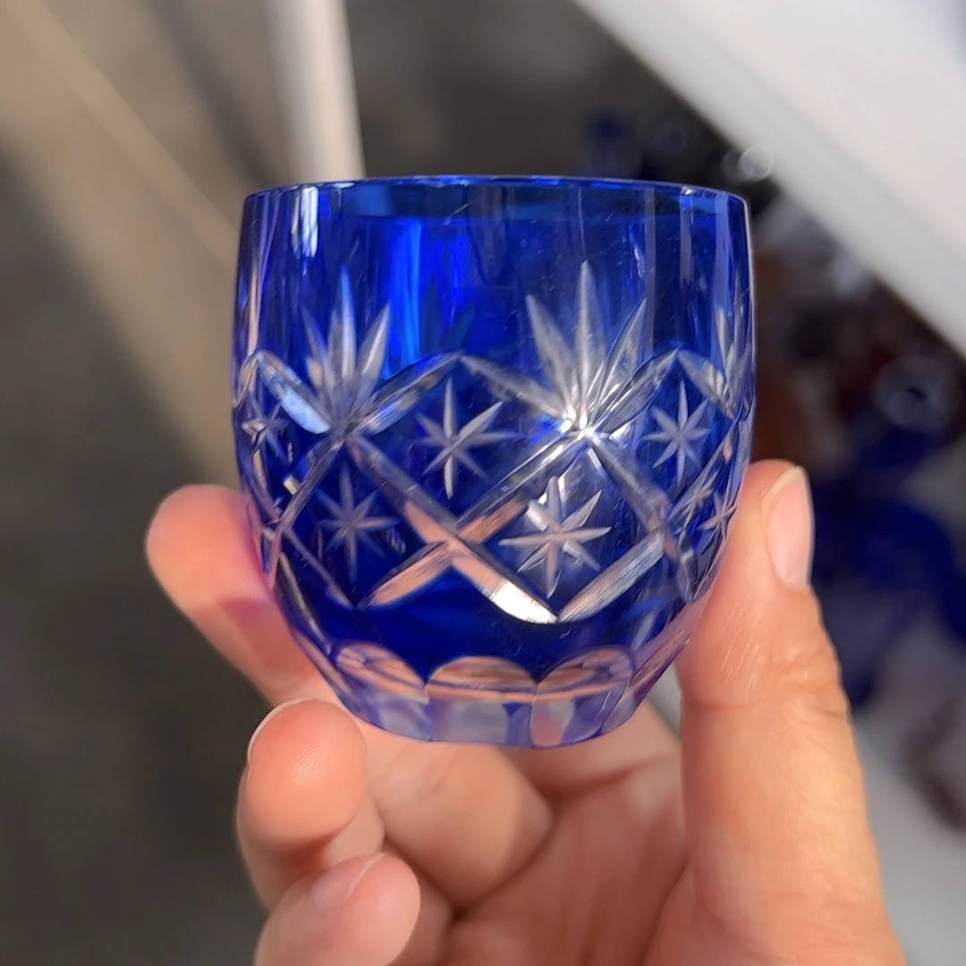 水晶玻璃平底款微瑕一个