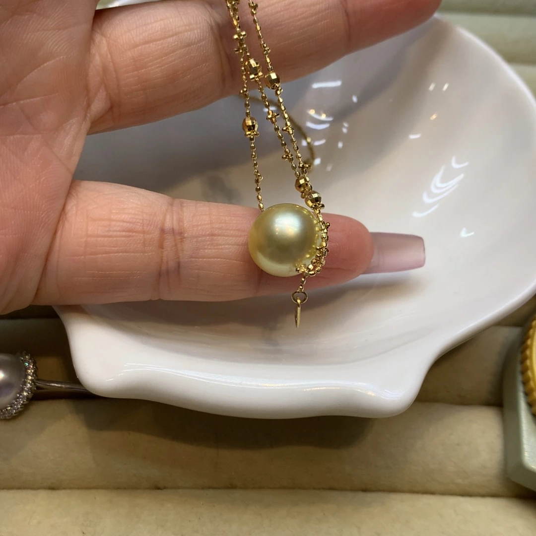 颈饰银S925镶嵌海水珍珠