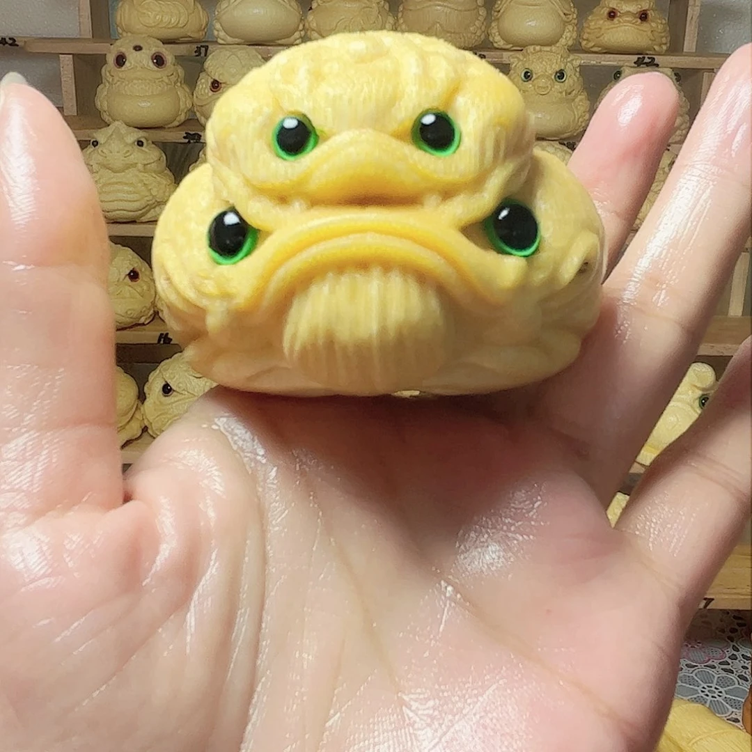 竹用****1父子金蟾带油带刷带把件