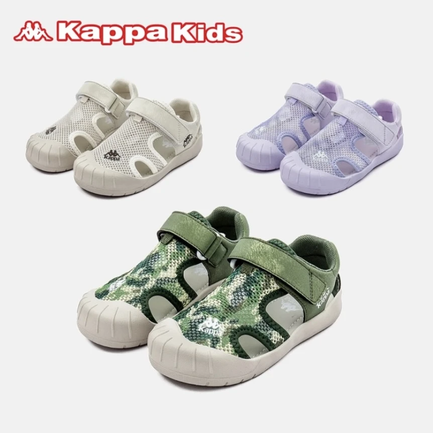 kappa 夏季新款儿童中大童包头沙滩凉鞋男女童运动凉鞋KABY232011