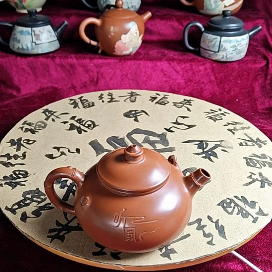 建水紫陶复烧茶壶全品3号