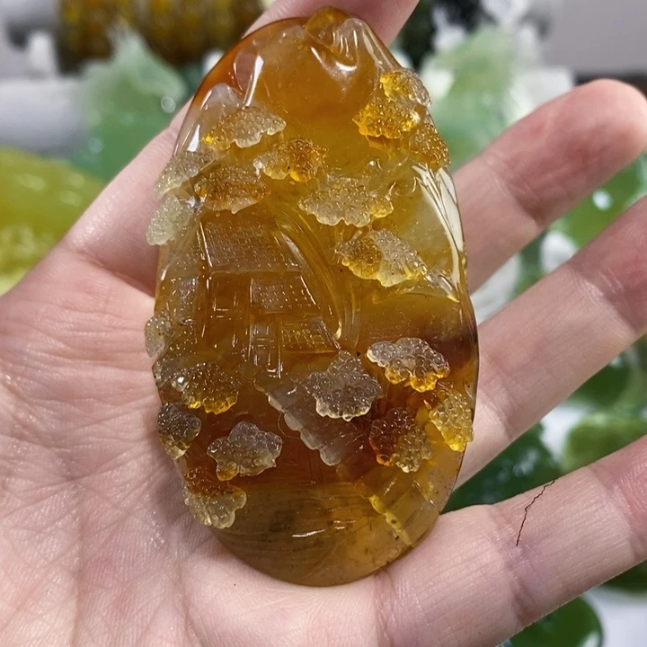 未镶嵌岫玉挂件吊坠
