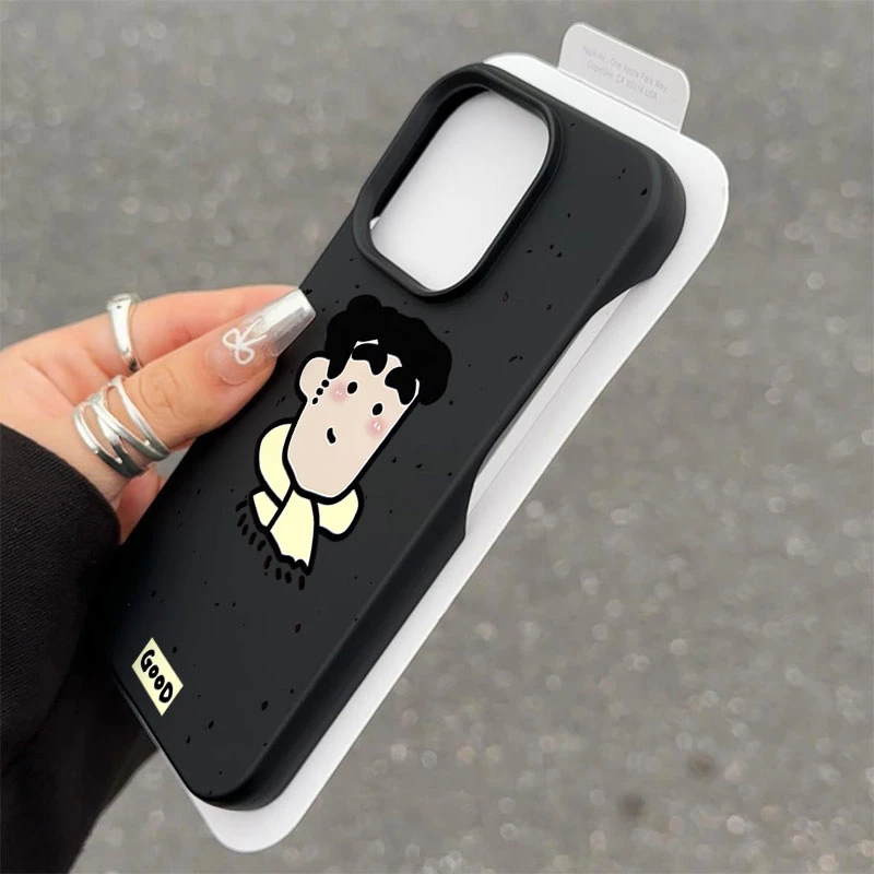 Q版广志美伢半包软适用苹果16/15promax手机壳iphone14/12/11/13