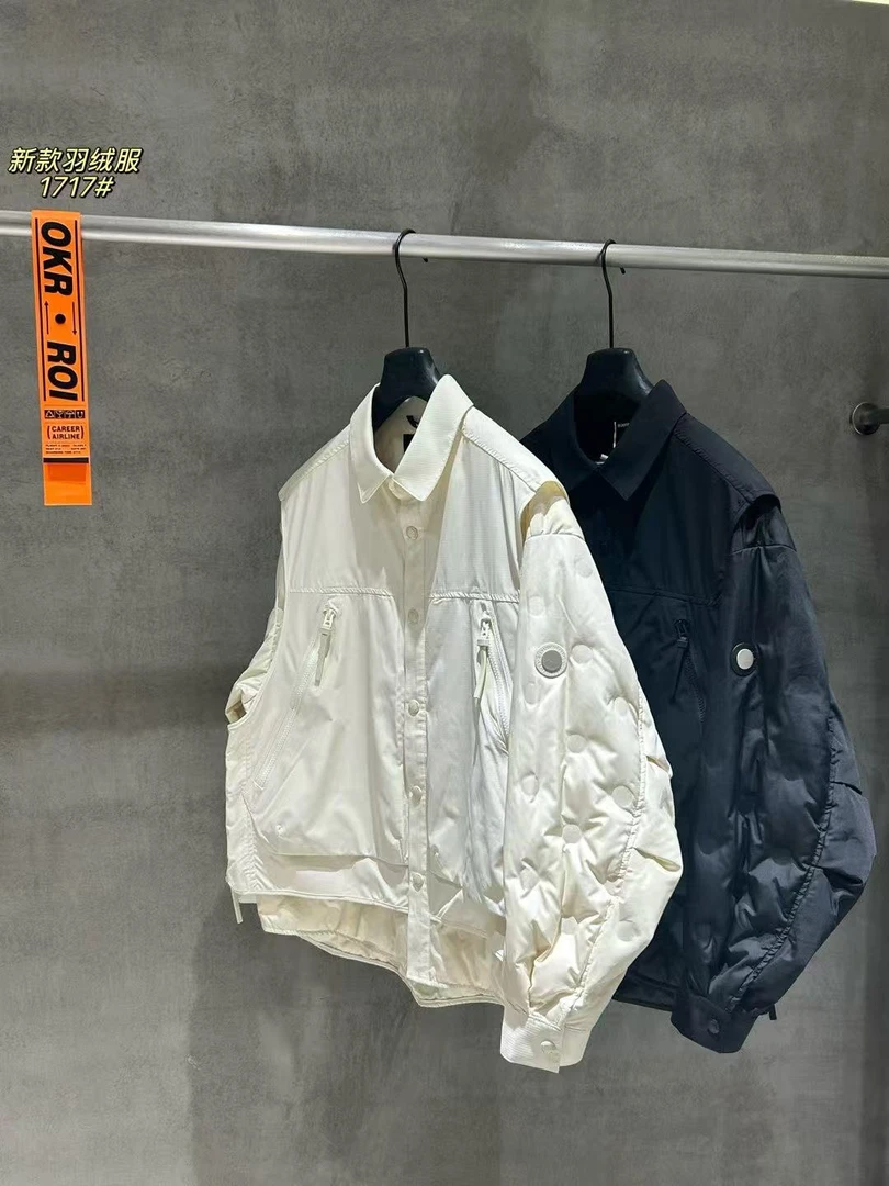 【阳阳】【1717】潮牌冬季假两件90绒羽绒服*ZA