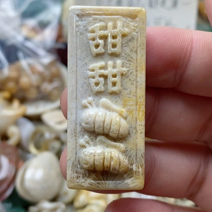 硅化珊瑚（珊瑚玉）未镶嵌颈饰