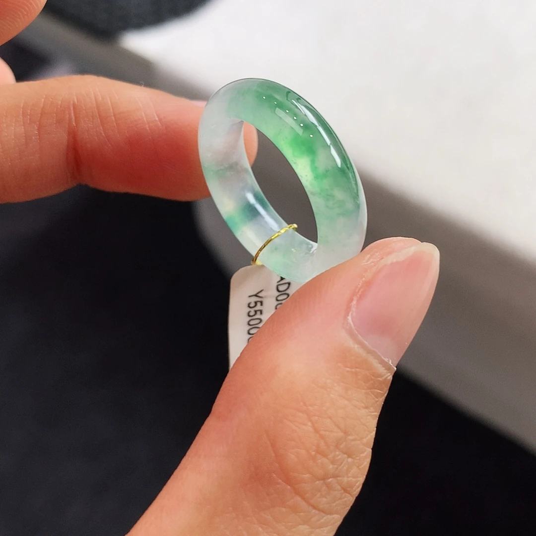 翡翠未镶嵌戒指13-14号