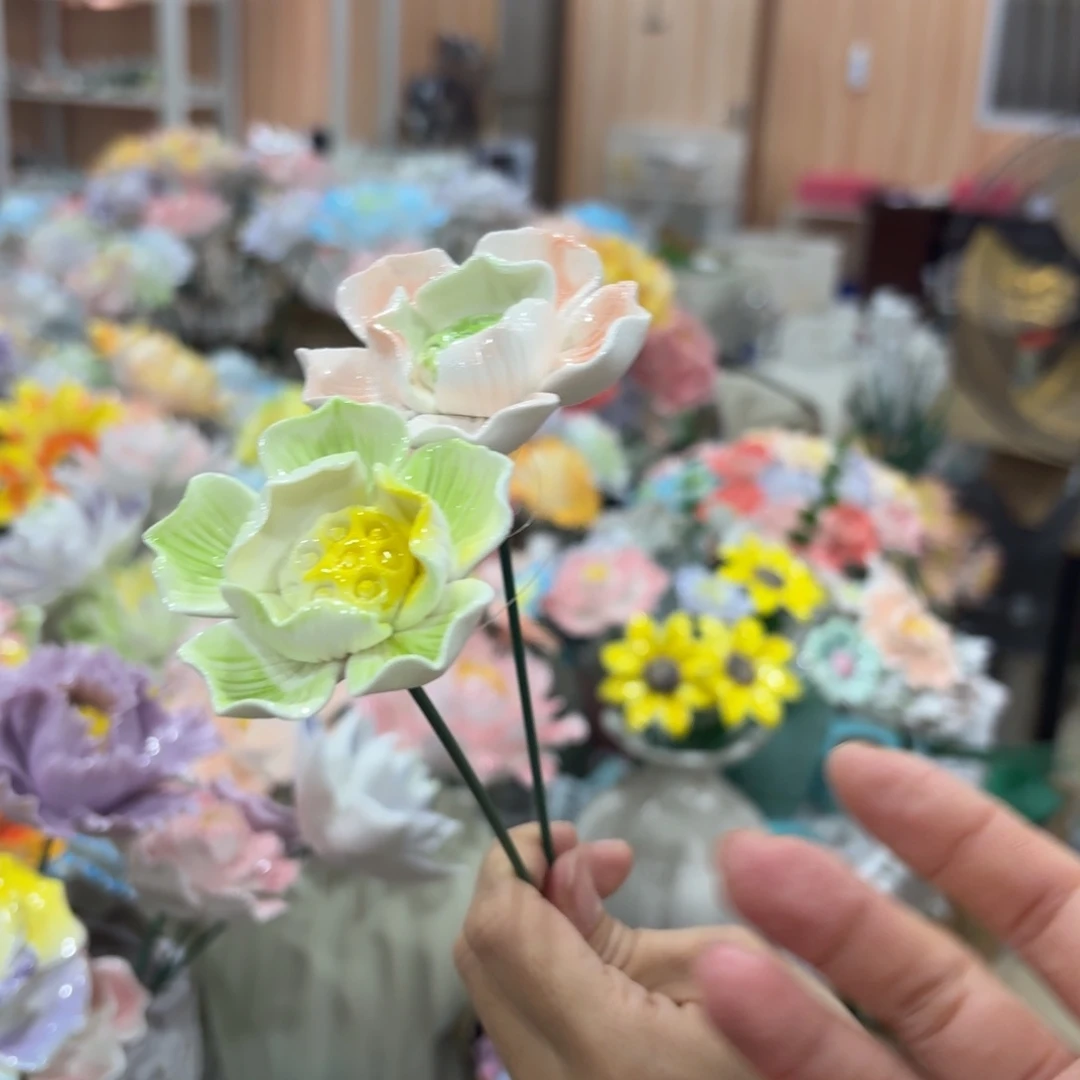 陶瓷花，满20包邮飞，退款拉黑