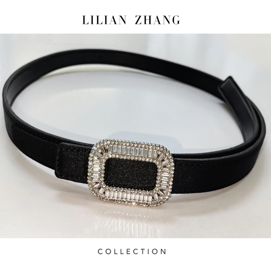LILIAN ZHANG 搭配单品——轻奢——搭配绽放镶钻光芒腰带 2413002