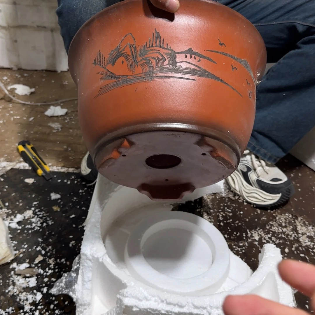 花盆紫砂口径23.14口径