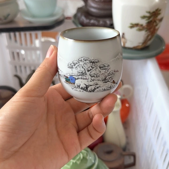 微瑕陶瓷茶具茶杯茶壶