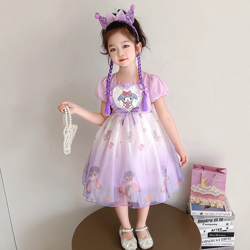 女童洛丽塔连衣裙夏季2025新款小女孩儿童夏装美乐蒂公主蓬蓬裙子