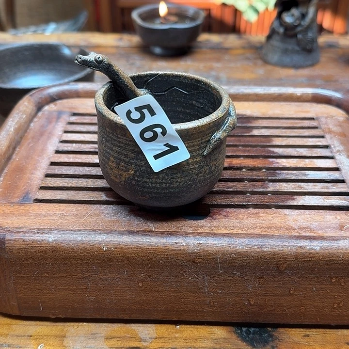 纯手工制作粗陶茶具
